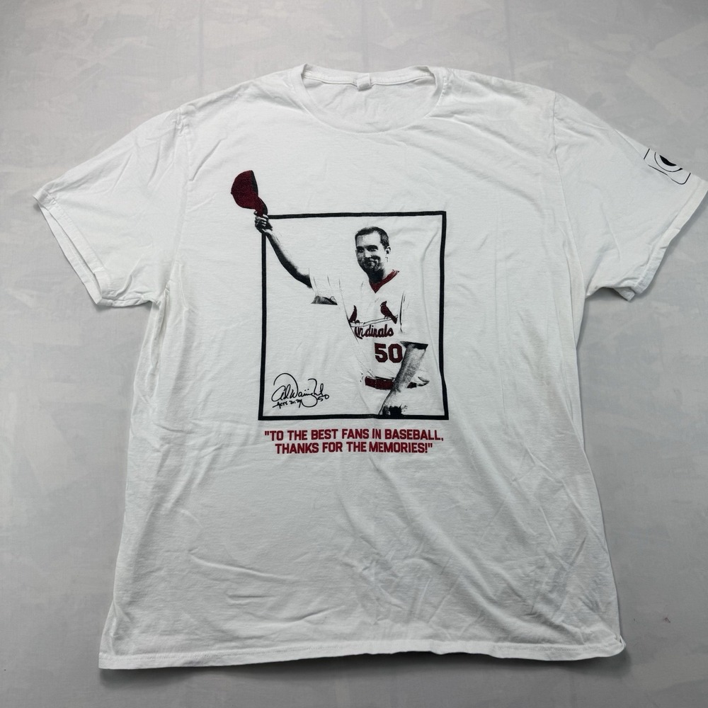 St Louis Cardinals T Shirt Month Adam Wainwright Memories T-Shirt Giveaway Large
